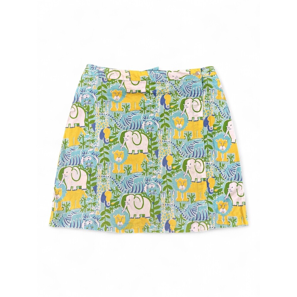 Moka Sport‎ Plus Size 14 Cotton A-Line Safari Print Skirt